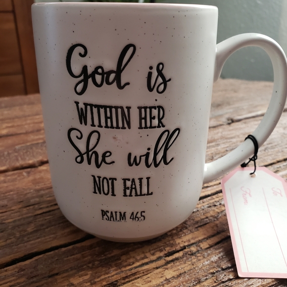 Inspirational White and Pink Mug - Picture 2 of 4